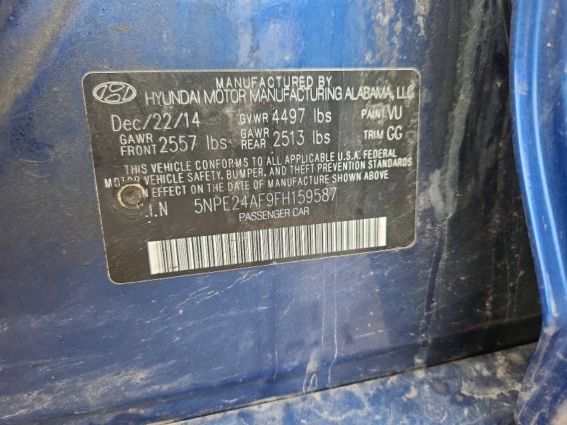 Продажа на аукционе авто 2015 Hyundai Sonata, vin: 5NPE24AF9FH159587, номер лота: 54094856