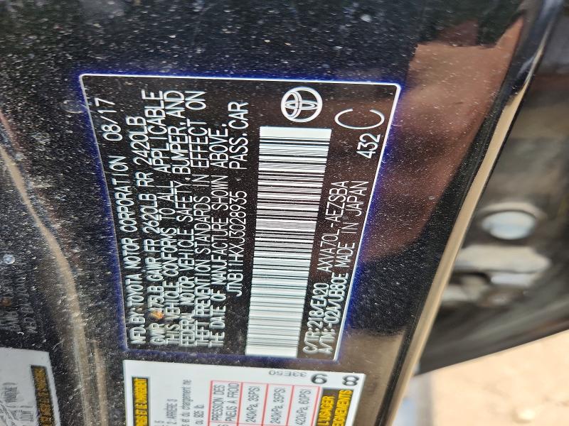 2018 Toyota Camry მანქანა იყიდება აუქციონზე, vin: JTNB11HKXJ3028935, აუქციონის ნომერი: 54119746