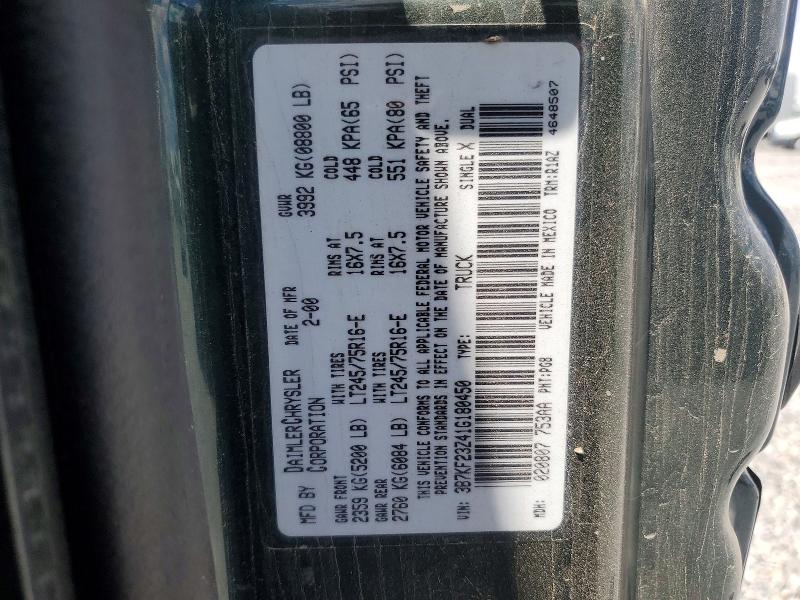 Aukcja sprzedaży 2001 Dodge Ram 2500, vin: 3B7KF23Z41G180450, numer aukcji: 55015426