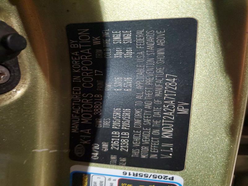 Продаж на аукціоні авто 2010 Kia Soul, vin: KNDJT2A25A7172847, номер лоту: 54146456
