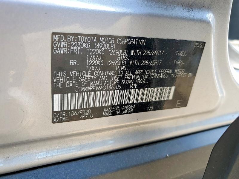 Продаж на аукціоні авто 2023 Toyota Rav4, vin: JTMMWRFV6PD186105, номер лоту: 54201346