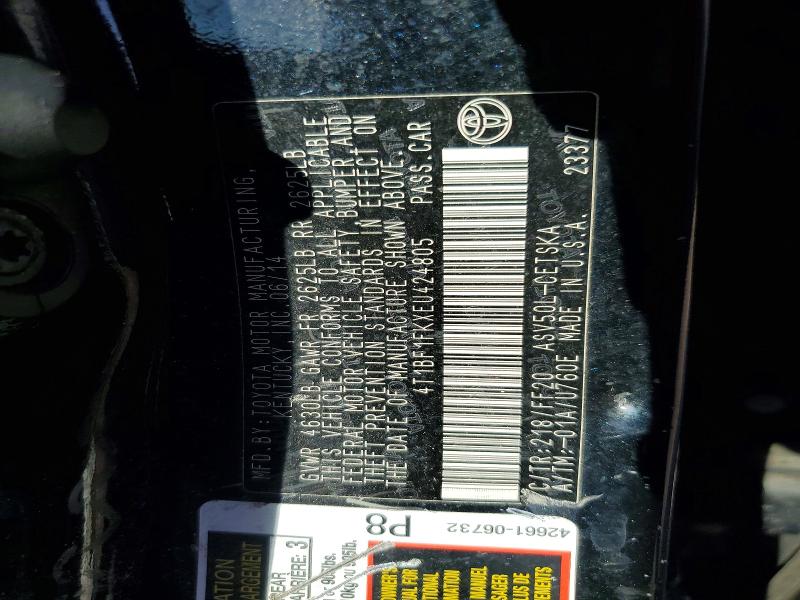 Aukcja sprzedaży 2014 Toyota Camry, vin: 4T1BF1FKXEU424805, numer aukcji: 55396436
