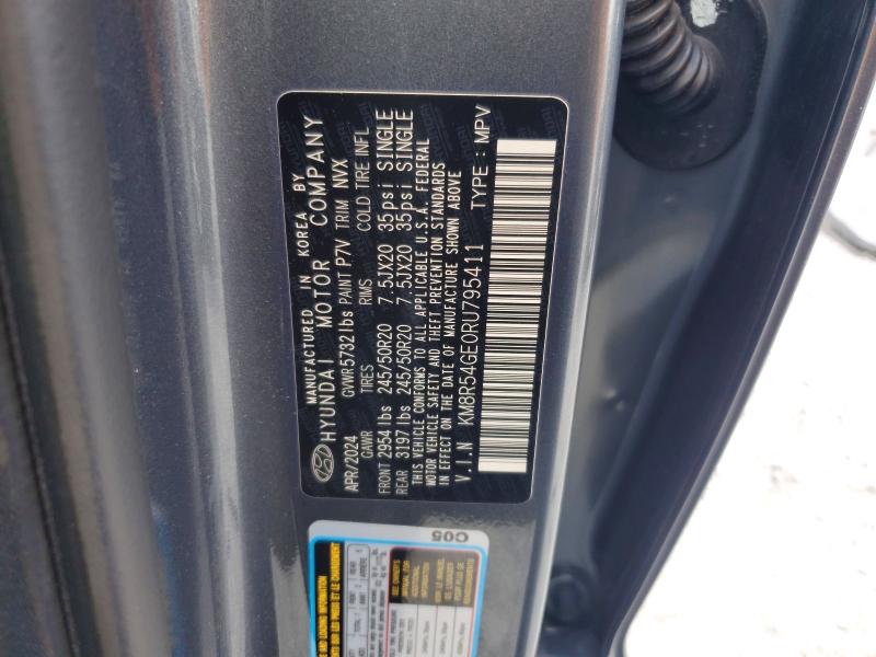 2024 Hyundai Palisade მანქანა იყიდება აუქციონზე, vin: KM8R54GE0RU795411, აუქციონის ნომერი: 54120756