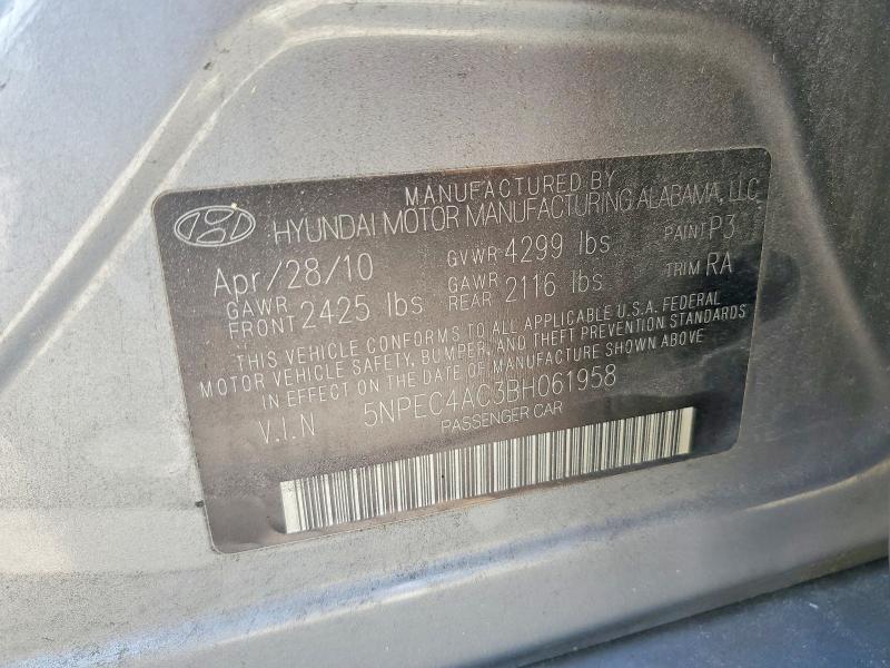 Aukcja sprzedaży 2011 Hyundai Sonata, vin: 5NPEC4AC3BH061958, numer aukcji: 54703096