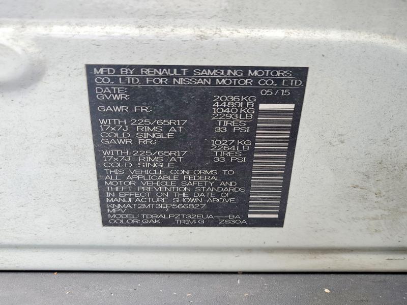 Продажа на аукционе авто 2015 Nissan Rogue, vin: KNMAT2MT3FP566827, номер лота: 55211886