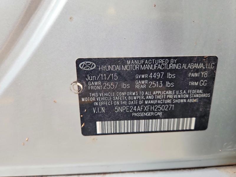 Продажа на аукционе авто 2015 Hyundai Sonata, vin: 5NPE24AFXFH250271, номер лота: 54487076