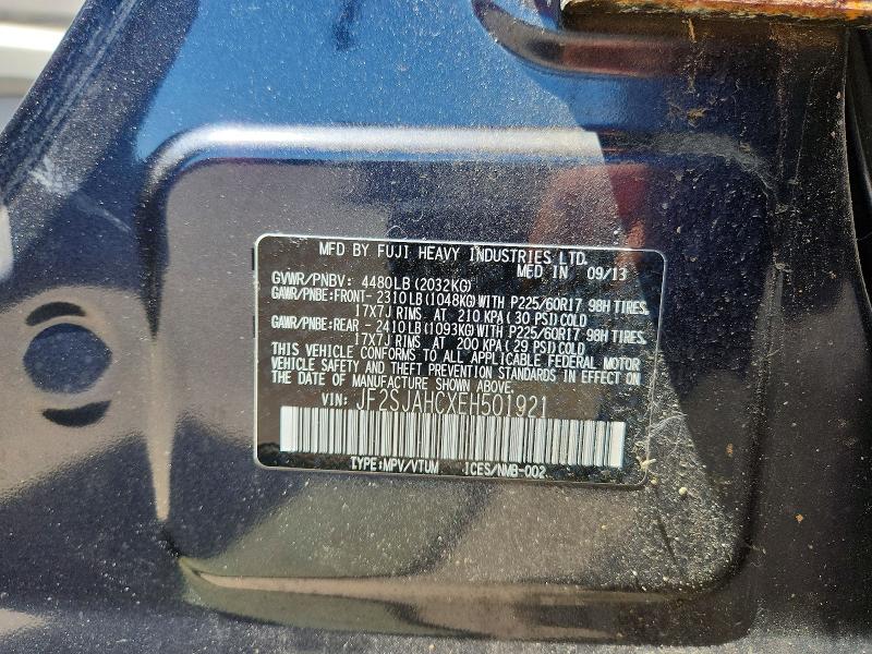 Продаж на аукціоні авто 2014 Subaru Forester, vin: JF2SJAHCXEH501921, номер лоту: 54698646