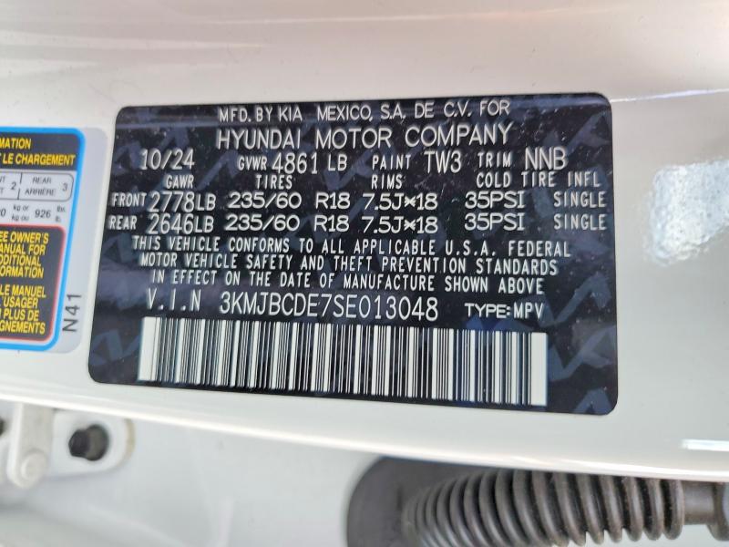 Продажа на аукционе авто 2025 Hyundai Tucson, vin: 3KMJBCDE7SE013048, номер лота: 53633886