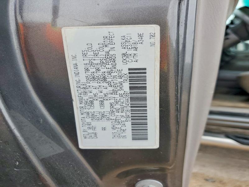 Aukcja sprzedaży 2004 Toyota Tundra, vin: 5TBRT38154S443897, numer aukcji: 53114326