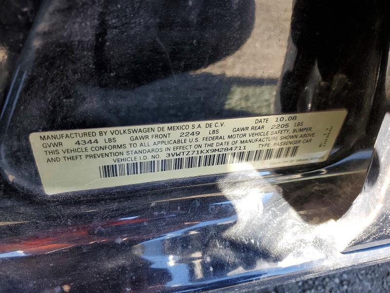 Aukcja sprzedaży 2009 Volkswagen Jetta, vin: 3VWTZ71KX9M284711, numer aukcji: 53185956