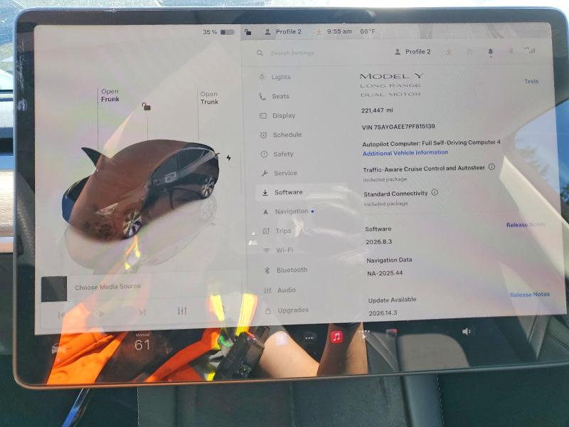53086906 :رقم المزاد ، 7SAYGAEE7PF815139 vin ، 2023 Tesla Model Y مزاد بيع