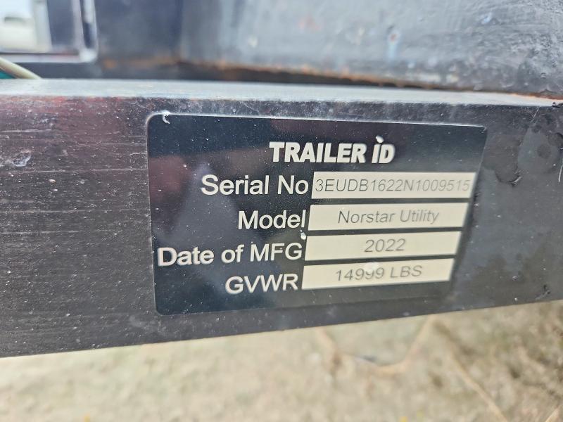 Продаж на аукціоні авто 2022 Norstar Trailers Unknown, vin: 3EUDB1622N1009515, номер лоту: 50495176