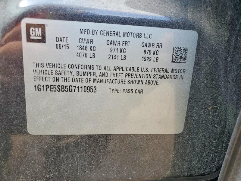 Продаж на аукціоні авто 2016 Chevrolet Cruze Limited, vin: 1G1PE5SB5G7110953, номер лоту: 53791656