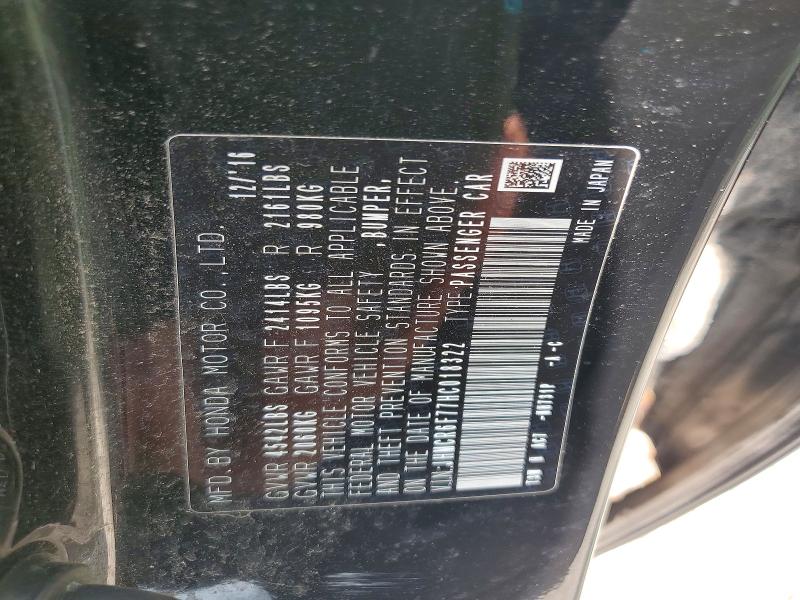 Aukcja sprzedaży 2017 Honda Accord, vin: JHMCR6F77HC018322, numer aukcji: 52241636
