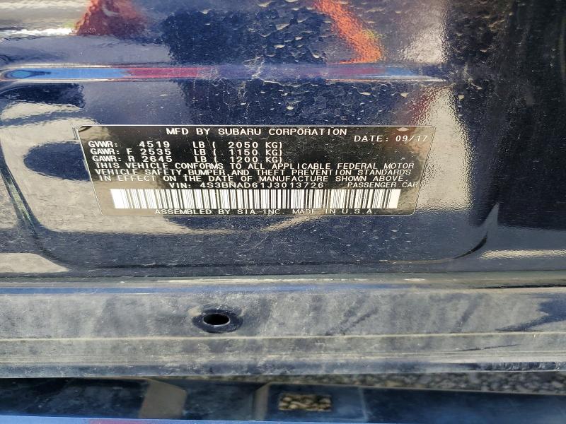Aukcja sprzedaży 2018 Subaru Legacy, vin: 4S3BNAD61J3013726, numer aukcji: 55025216