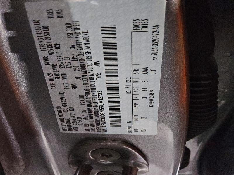 55113566 :رقم المزاد ، 1FMCU0GN5RUA12732 vin ، 2024 Ford Escape مزاد بيع