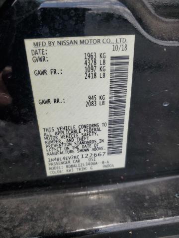 Aukcja sprzedaży 2019 Nissan Altima, vin: 1N4BL4EV2KC122667, numer aukcji: 52644656