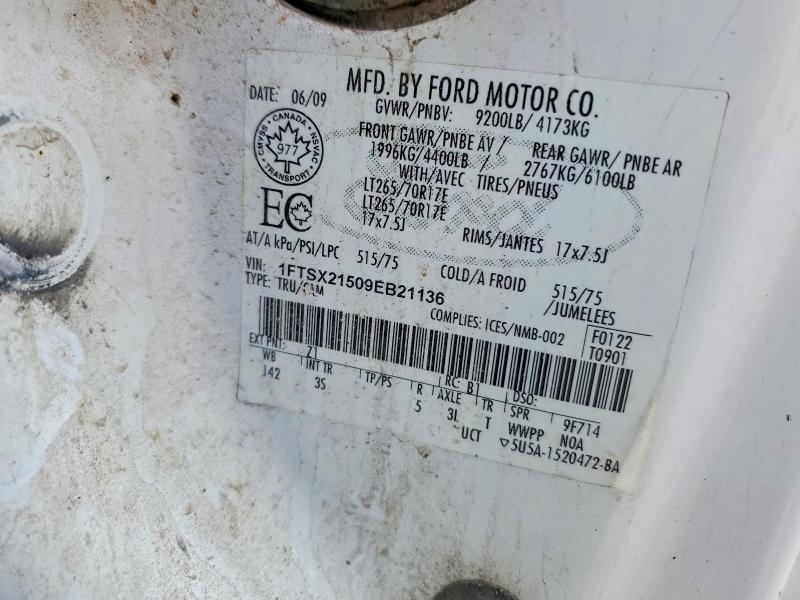 Продажа на аукционе авто 2009 Ford F250, vin: 1FTSX21509EB21136, номер лота: 52046286