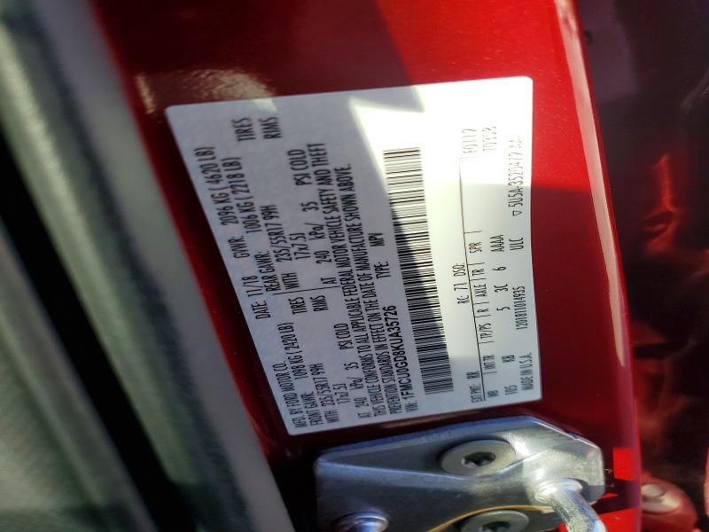 52605036 :رقم المزاد ، 1FMCU0GD8KUA35726 vin ، 2019 Ford Escape مزاد بيع
