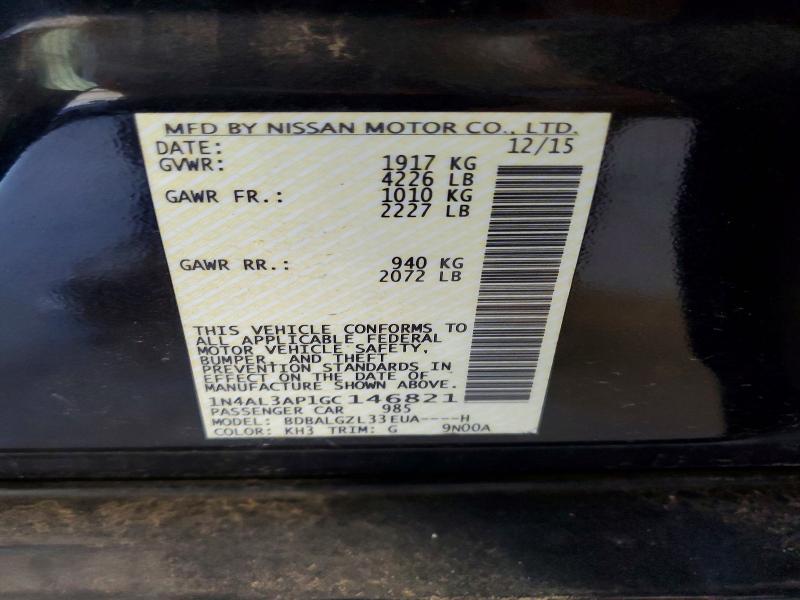 Aukcja sprzedaży 2016 Nissan Altima, vin: 1N4AL3AP1GC146821, numer aukcji: 53312816