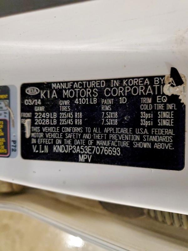 Aukcja sprzedaży 2014 Kia Soul, vin: KNDJP3A53E7076693, numer aukcji: 53353186