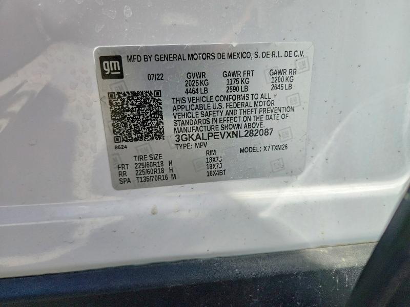 53174936 :رقم المزاد ، 3GKALPEVXNL282087 vin ، 2022 Gmc Terrain مزاد بيع
