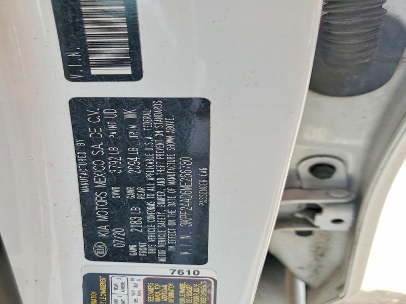 Продажа на аукционе авто 2021 Kia Forte, vin: 3KPF24AD6ME266780, номер лота: 53837206