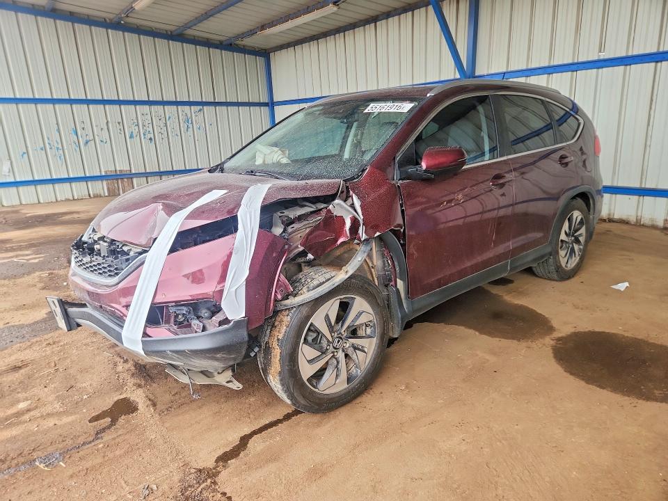 55161916 :رقم المزاد ، 5J6RM4H97FL034850 vin ، 2015 Honda Cr-v مزاد بيع
