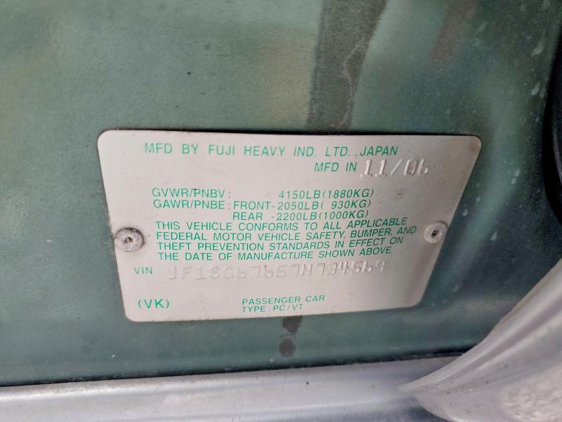Продаж на аукціоні авто 2007 Subaru Forester, vin: JF1SG67657H734569, номер лоту: 52498316