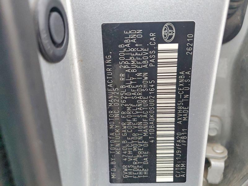 Продаж на аукціоні авто 2025 Toyota Camry, vin: 4T1DBADK0SU021645, номер лоту: 53720266