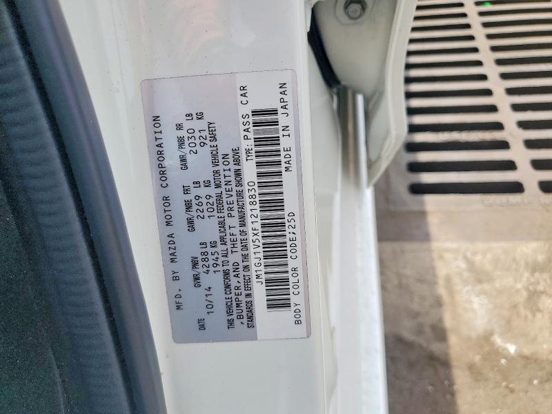 Продажа на аукционе авто 2015 Mazda 6, vin: JM1GJ1V5XF1218830, номер лота: 53029056