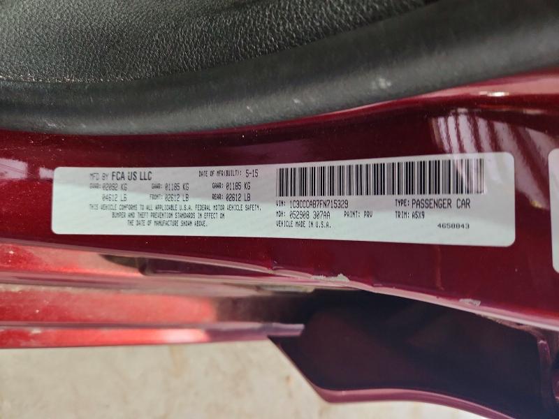 Aukcja sprzedaży 2015 Chrysler 200, vin: 1C3CCCAB7FN715329, numer aukcji: 54614786