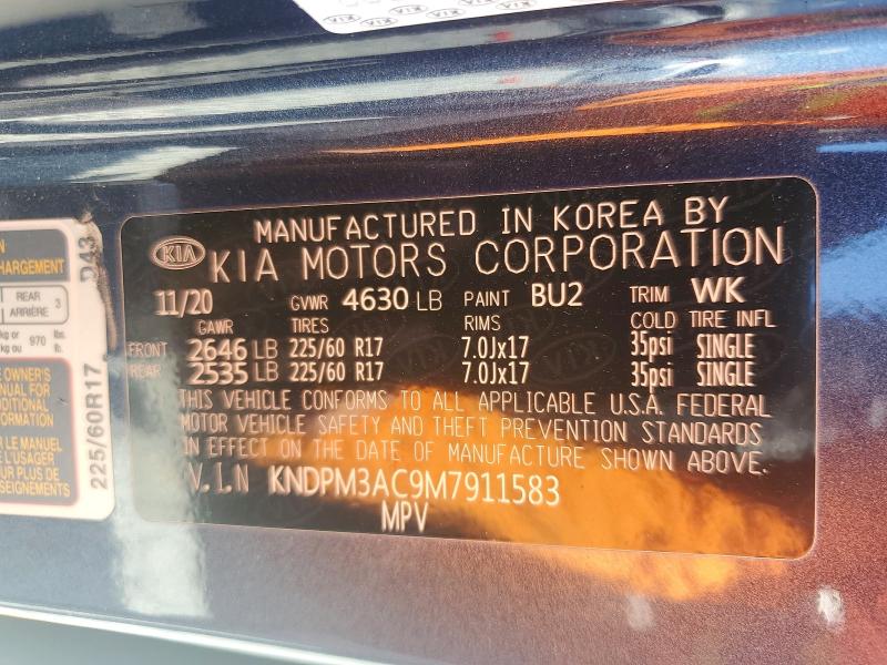 Продажа на аукционе авто 2021 Kia Sportage, vin: KNDPM3AC9M7911583, номер лота: 53899606
