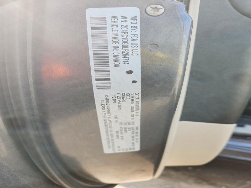 53303206 :رقم المزاد ، 2C4RC1DG0LR264714 vin ، 2020 Chrysler Voyager مزاد بيع