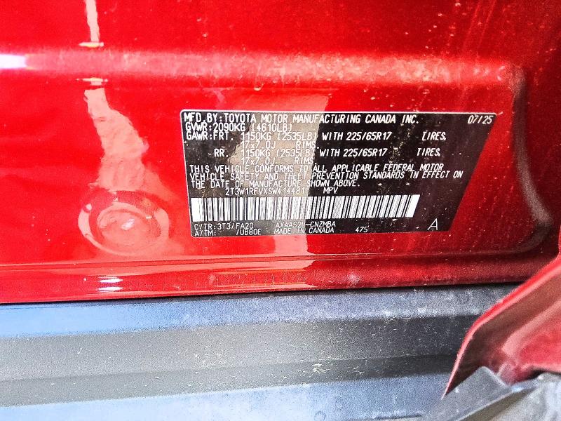 Продаж на аукціоні авто 2025 Toyota Rav4, vin: 2T3W1RFVXSW414481, номер лоту: 51757466