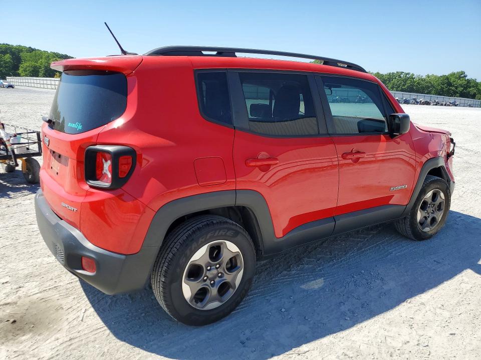 2017 Jeep Renegade მანქანა იყიდება აუქციონზე, vin: ZACCJBAB8HPE87783, აუქციონის ნომერი: 54057736