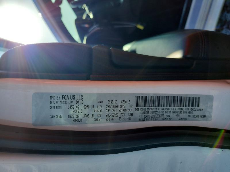 53943306 :رقم المزاد ، 1C4RJFBG9KC538778 vin ، 2019 Jeep Grand Cherokee مزاد بيع