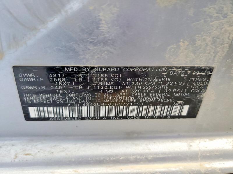 Продаж на аукціоні авто 2024 Subaru Crosstrek, vin: 4S4GUHF67R3721193, номер лоту: 55045656