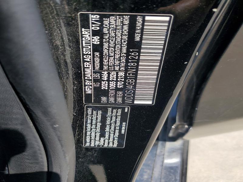 53597076 :رقم المزاد ، WDDSJ4GB1FN181261 vin ، 2015 Mercedes-benz Cla مزاد بيع