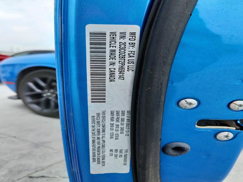 Продажа на аукционе авто 2023 Dodge Challenger, vin: 2C3CDZBT2PH694147, номер лота: 53424096