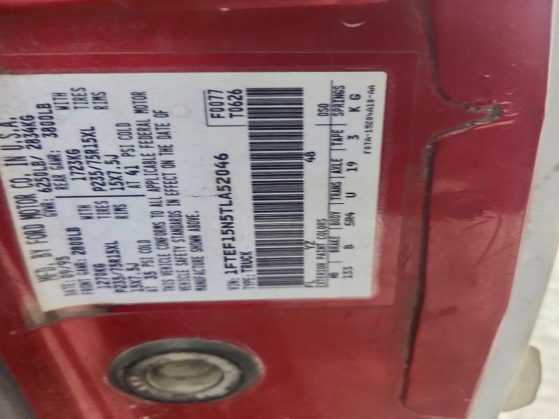 Продажа на аукционе авто 1996 Ford F150, vin: 1FTEF15N5TLA52046, номер лота: 53518006