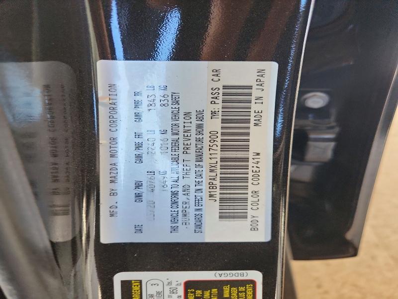 Aukcja sprzedaży 2020 Mazda 3, vin: JM1BPALMXL1175900, numer aukcji: 53580506