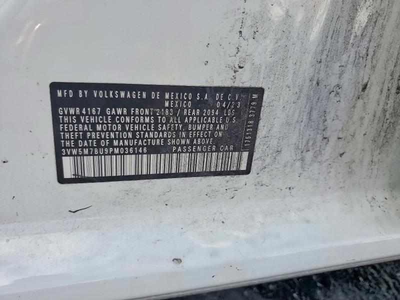 53824986 :رقم المزاد ، 3VW5M7BU9PM036146 vin ، 2023 Volkswagen Jetta مزاد بيع