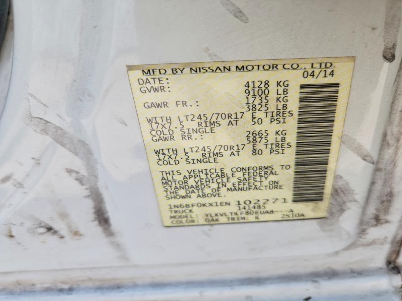 Aukcja sprzedaży 2014 Nissan Nv, vin: 1N6BF0KX1EN102271, numer aukcji: 55373916