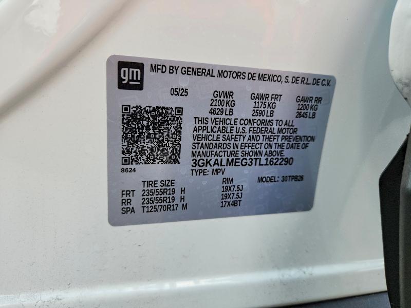 2026 Gmc Terrain მანქანა იყიდება აუქციონზე, vin: 3GKALMEG3TL162290, აუქციონის ნომერი: 54343766
