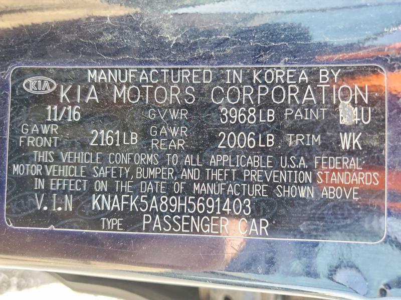 Продаж на аукціоні авто 2017 Kia Forte, vin: KNAFK5A89H5691403, номер лоту: 51618346