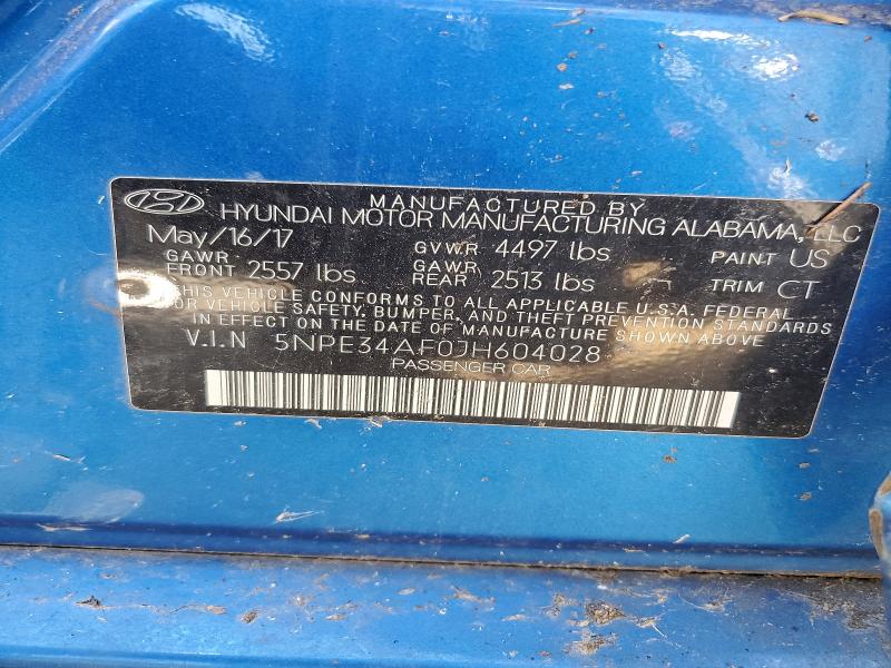 53177336 :رقم المزاد ، 5NPE34AF0JH604028 vin ، 2018 Hyundai Sonata مزاد بيع