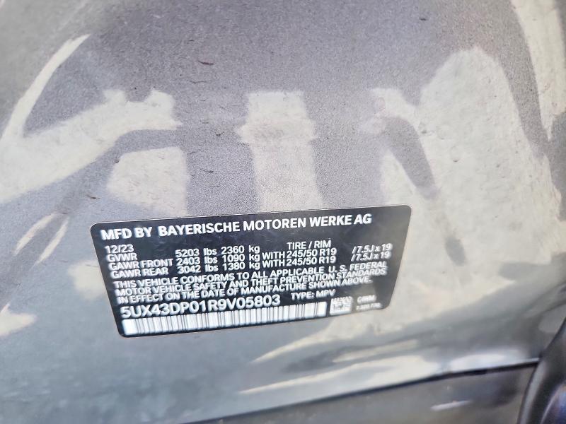 Продаж на аукціоні авто 2024 Bmw X3, vin: 5UX43DP01R9V05803, номер лоту: 54972176