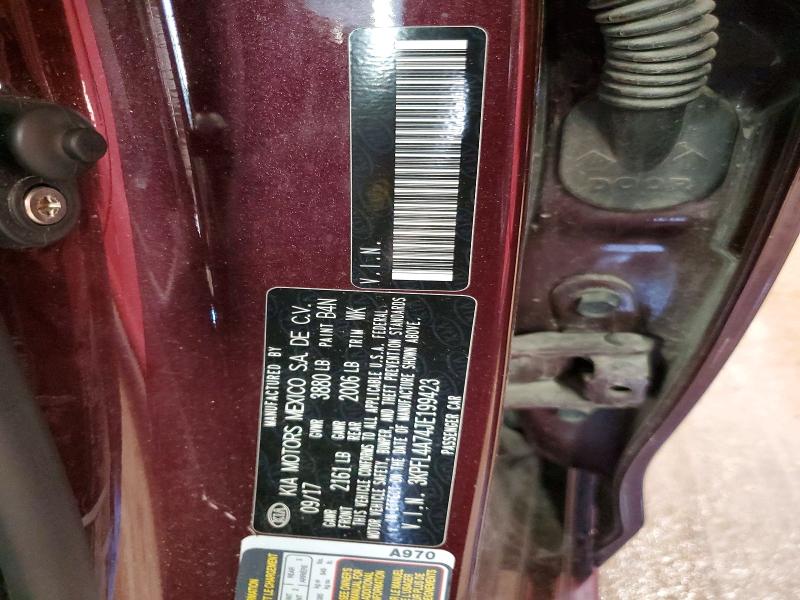 53055756 :رقم المزاد ، 3KPFL4A74JE199423 vin ، 2018 Kia Forte مزاد بيع
