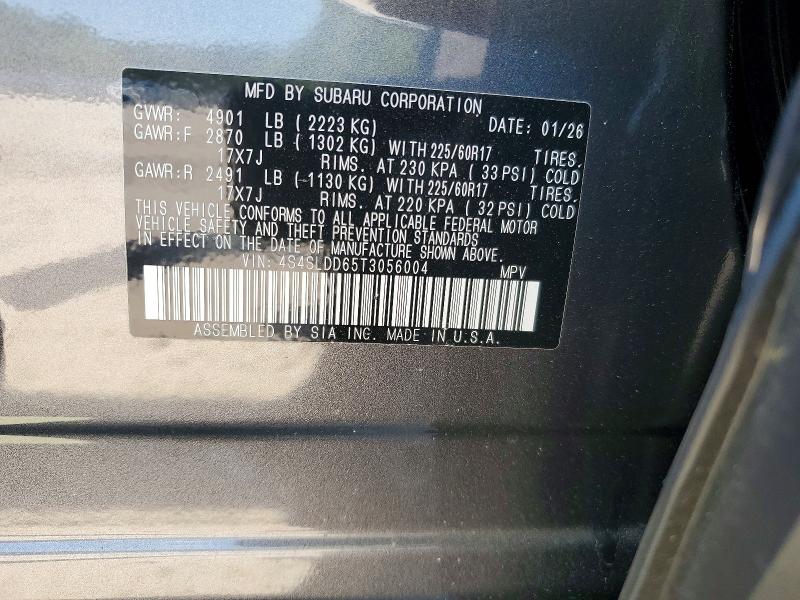 54319776 :رقم المزاد ، 4S4SLDD65T3056004 vin ، 2026 Subaru Forester مزاد بيع